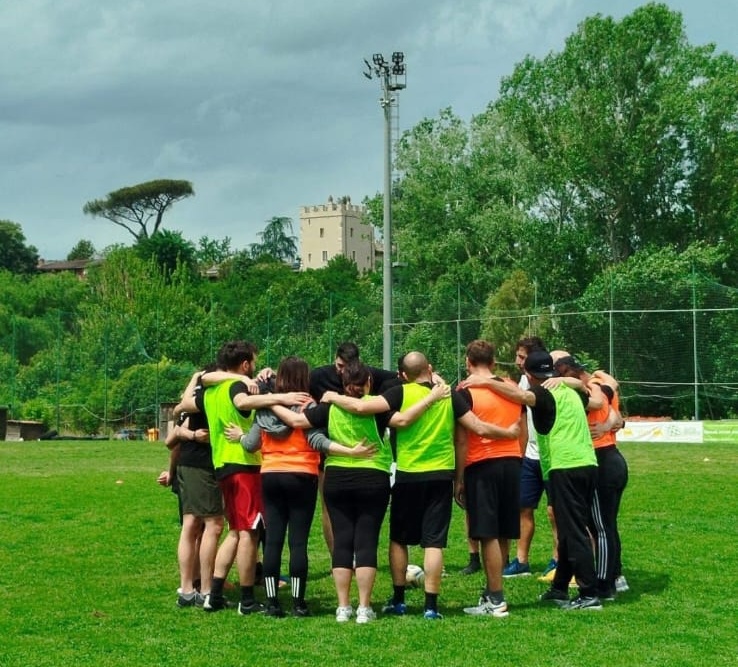 Huddle del team Todis